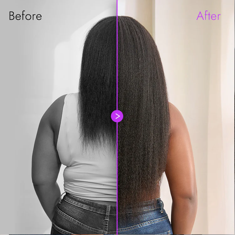 Tiktok Exclusive Deal | Luvme Too Easy Texture™ 3-In-1 Half Wig 180% Density Kinky Curly / Yaki Straight / Water Wave Glueless Flexi-Fit Drawstring Wig - Image 10