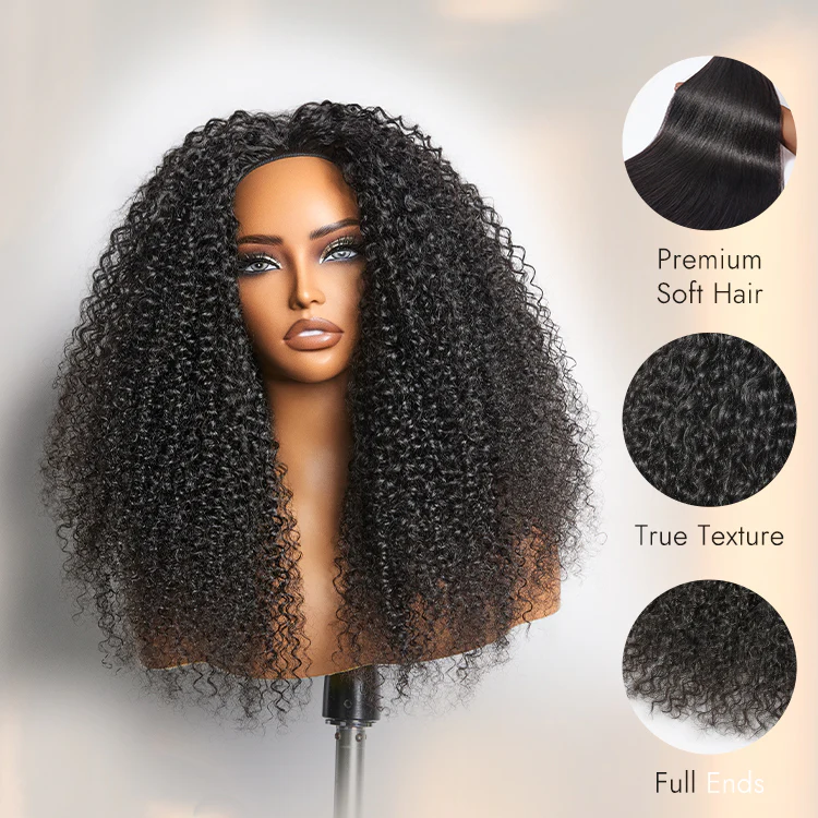 Tiktok Exclusive Deal | Luvme Too Easy Texture™ 3-In-1 Half Wig 180% Density Kinky Curly / Yaki Straight / Water Wave Glueless Flexi-Fit Drawstring Wig - Image 13