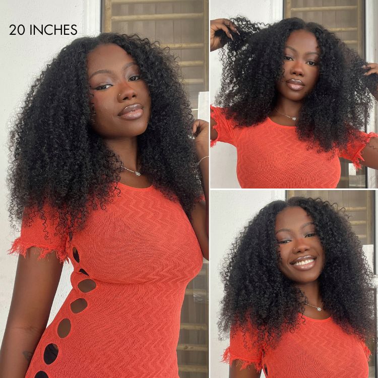 Tiktok Exclusive Deal | Luvme Too Easy Texture™ Wig 180% Density Kinky Curly / Yaki Straight Glueless V Part Flexi-Fit Drawstring Wig - Image 3