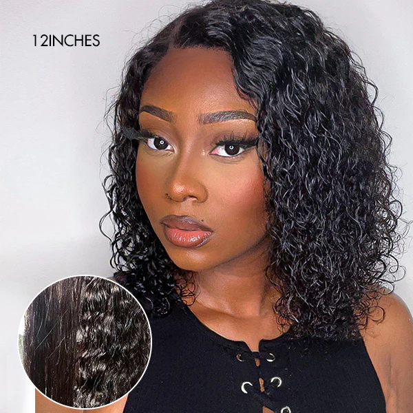 Weekly Special | Wet and Wavy 5x5 Closure Pre-Cut Lace Water Wave Wig Glueless Side Part Human Hair Wig Breathable Cap - Image 10